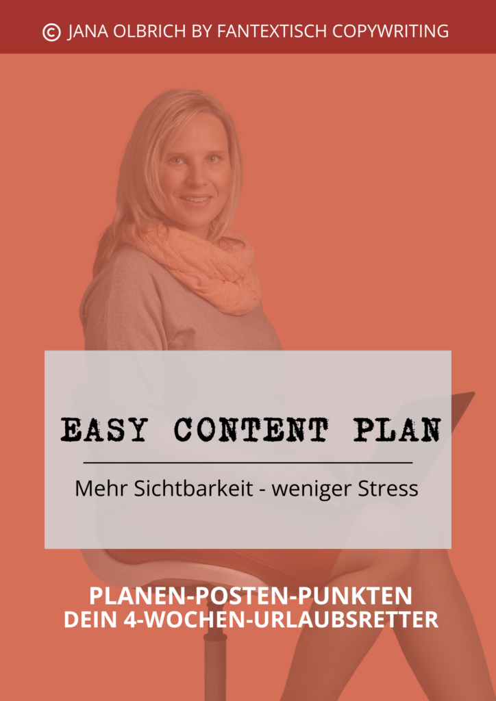 4-Wochen-Content-Plan: Dein ultimativer Fahrplan für stressfreie Content-Erstellung und volle Sichtbarkeit – während du entspannt Urlaub machst.